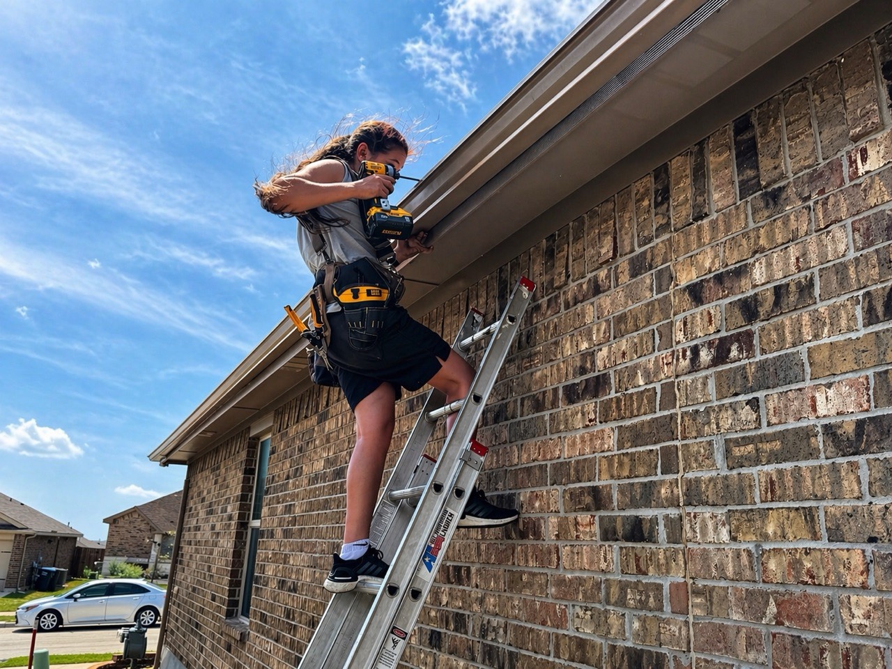 Gutter installation and repair work