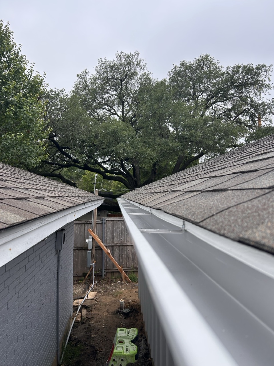 Gutter installation project 1