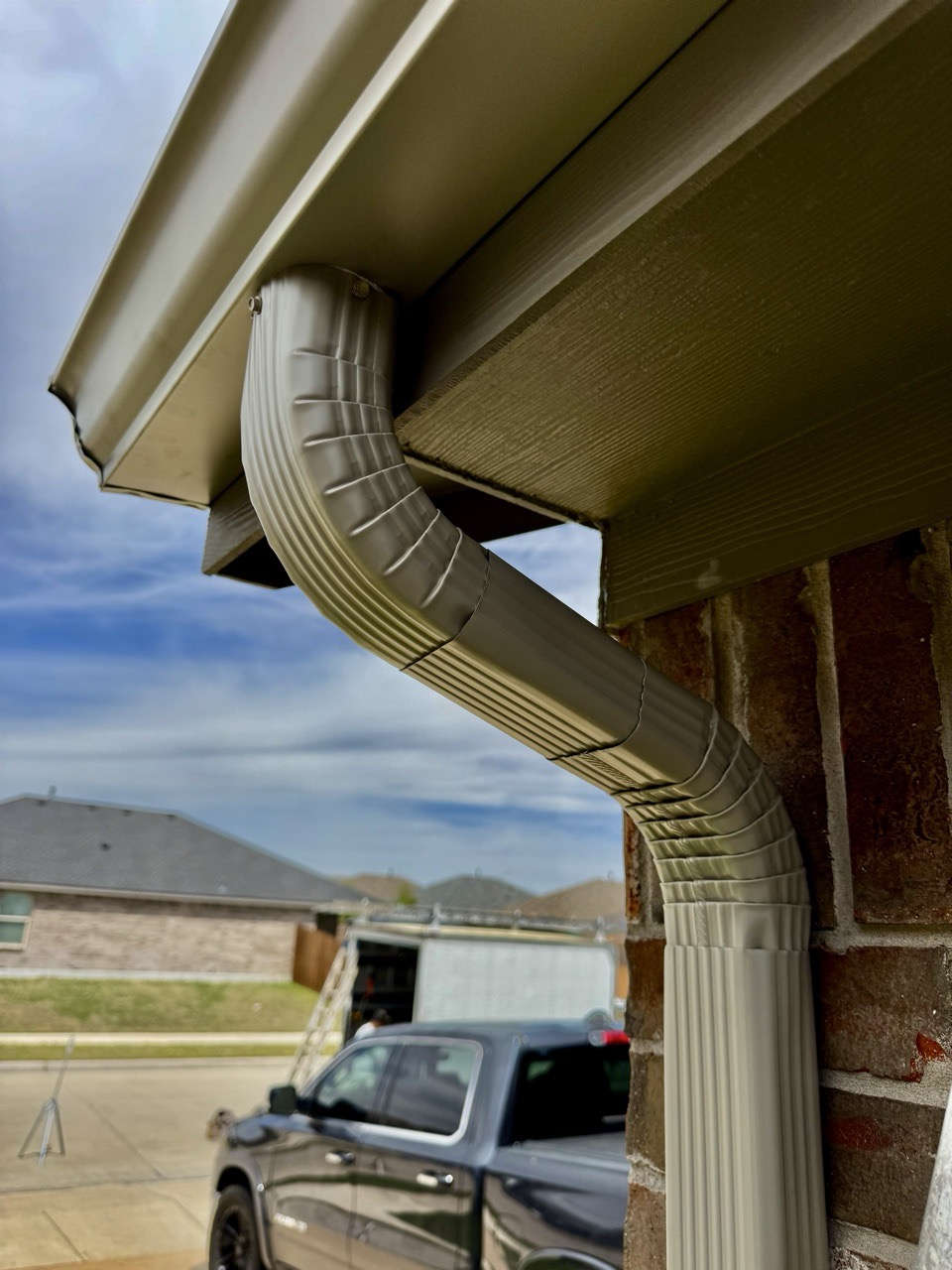 Gutter installation project 1