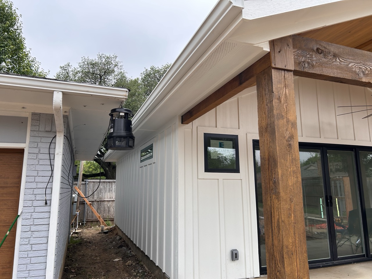 Leaf guard installation project